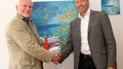 Lennart Ljungblom, Bioenergy International och Gustav Melin, Svebio