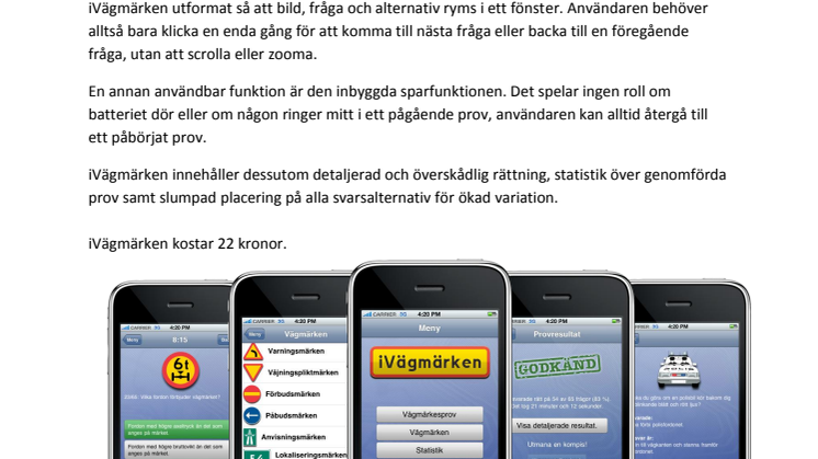 Boboshi släpper iVägmärken - Sveriges mest omfattande vägmärkes-applikation till iPhone och iPod Touch!