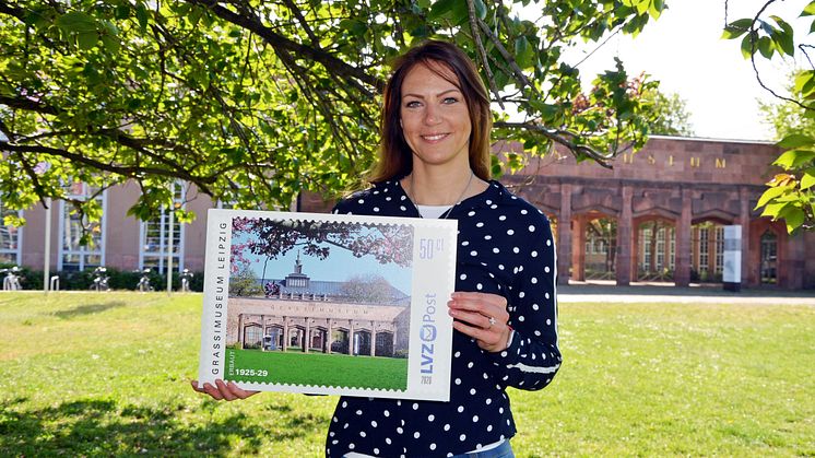 Anlässlich der Wiedereröffnung des Grassimuseums gibt die LVZ Post eine neue Sonderbriefmarke heraus - Foto: Andreas Schmidt