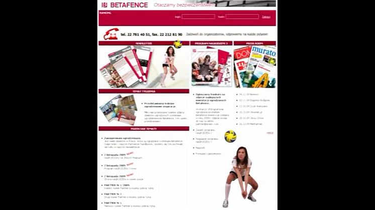 Betafence atbalsta volejbolu Polijā