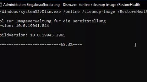 DISM/Online/Cleanup-Image/Restorehealth stecken bleiben