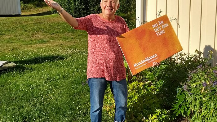 Anita Nilsson skänker sin del av Kundmiljonen till Rödupportens intresseförening