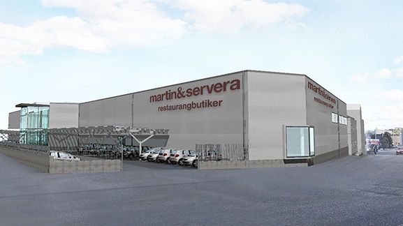 Martin & Servera bygger ny restaurangbutik i Bromma!