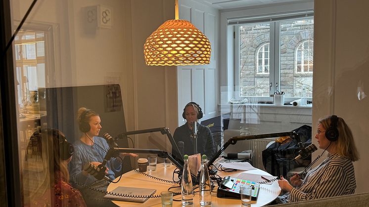 I studio: Podcast er i gang
