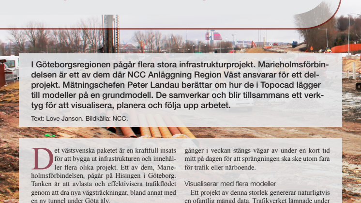 Samverkande  modeller ger NCC svar i projekt på Hisingen