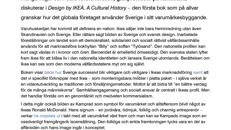 Kommersialism kläs i samhällsengagemang när Ikea exporterar svenska myter.