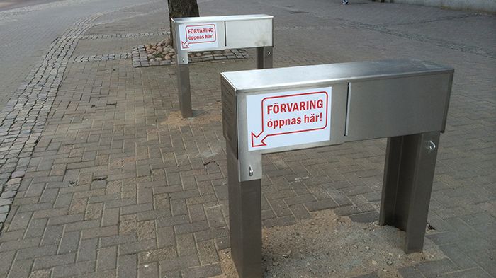 Ny typ av cykelparkering testas i Umeå