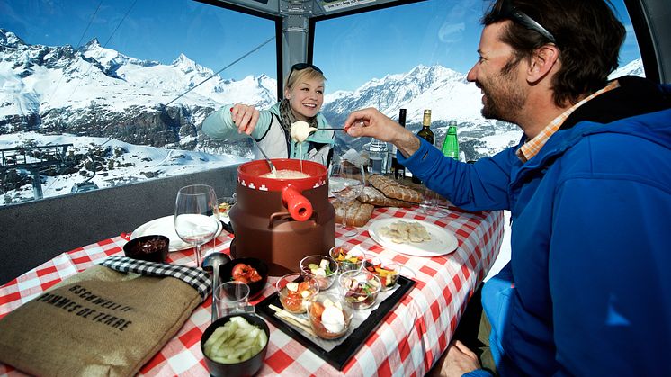 Zermatt Fondue am Seil ©Michael Portmann