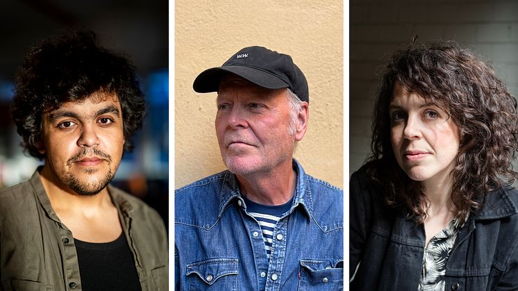 Arbetets museums Dokumentärfotopris går i år till Alexander Mahmoud, Julia Lindemalm och Sven Westerlund. Foto: Sally Hallberg, Sven Westerlund, Anna Wahlgren. 