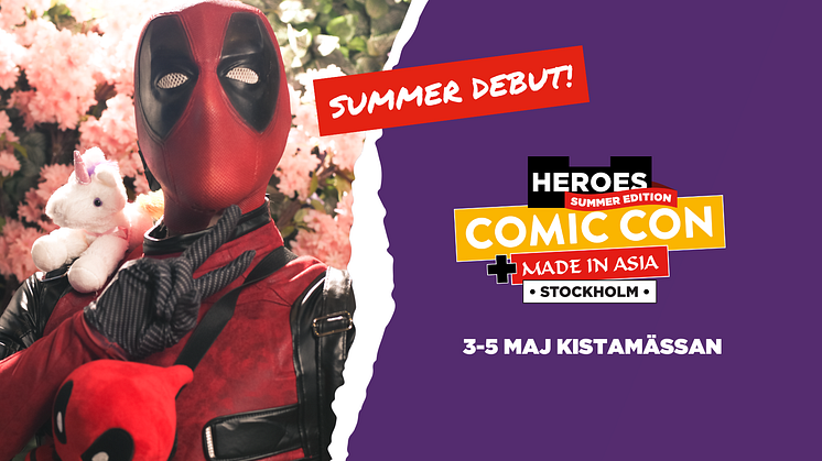 Premiär för Comic Con Stockholm Summer 3-5 maj