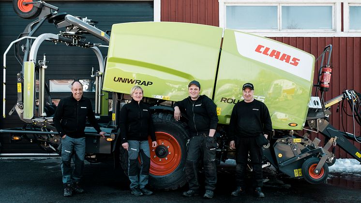 Lars och Gun-Marie Stenlund tillsammans med Johan Stenlund och Peder Magnusson. Foto: Jonas Burman