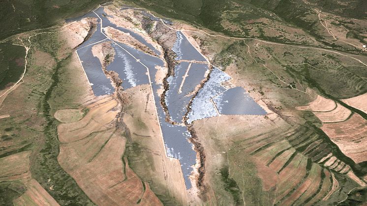 Visualisation of the completed Verila solar power plant in Bulgaria (Illustration by SUNOTEC)