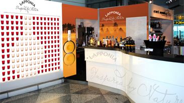 Pernod Ricard Finlandin makumatkoja lentoasemilla