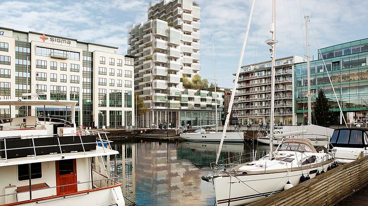 Punkthus vid Dockplatsen