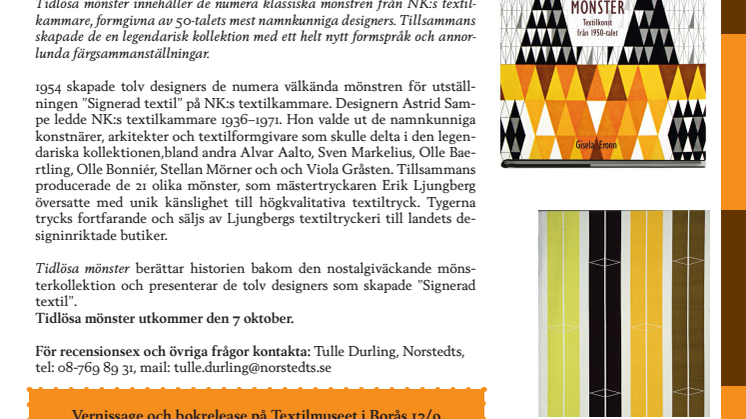 Tidlösa mönster – Textilkonst från 1950-talet