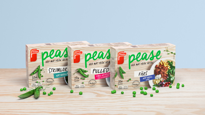 Findus tar nästa steg i proteinskiftet och lanserar Pease – Bra mat från ärtan