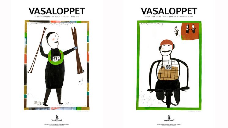 Konstnären Kerstin Bergman från Gagnef gör 2017 års Vasaloppsmotiv 