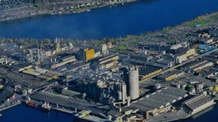 Herøya industripark i Porsgrunn er en av landets største industriparker. 