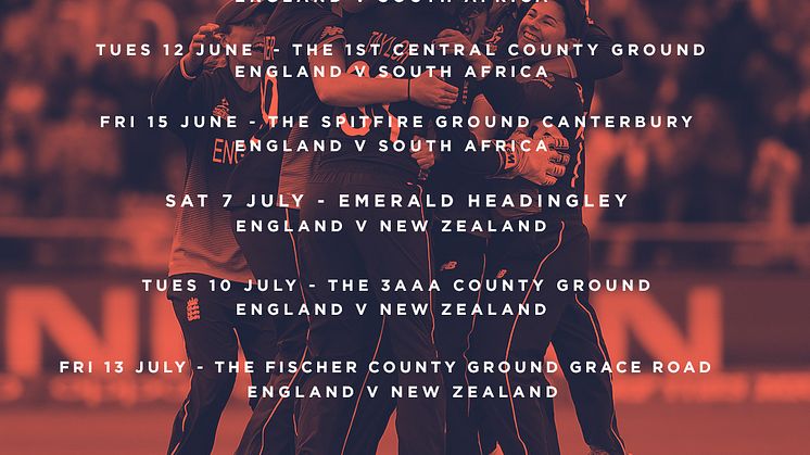 Royal London ODI 2018 fixtures