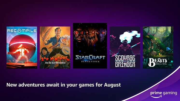 Prime Gaming Reveals August 2022 Offerings 
