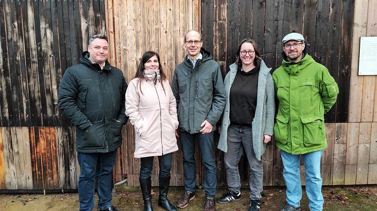 Das Projektteam „Wave“ beim Auftakttreffen am Waldcampus an der HNE Eberswalde. Bild: Torsten Döhler / TH Wildau
