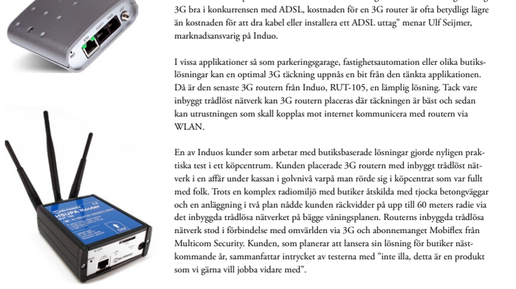 3G routrar utmanar ADSL