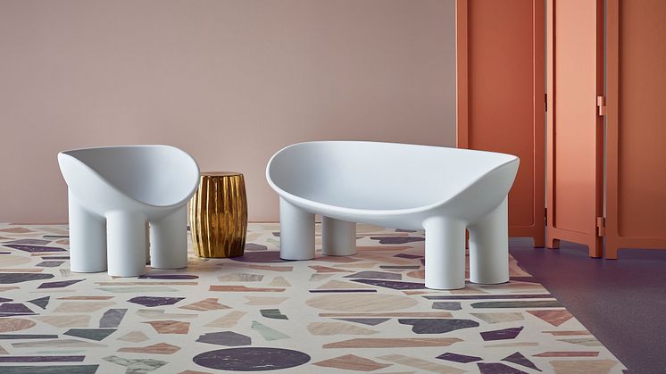 Terrazzo XXL marbled light-grey-green_Horizon