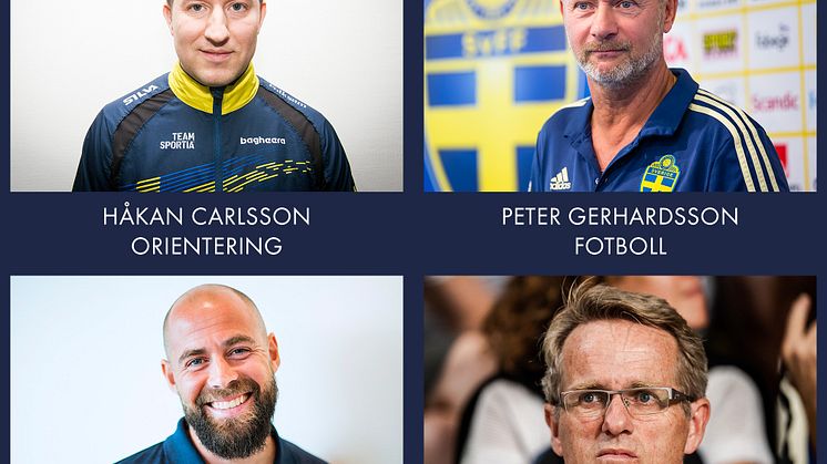 Nominerade Årets Ledare Idrottsgalan 2020  Foto: Bildbyrån, Orienteringsförbundet