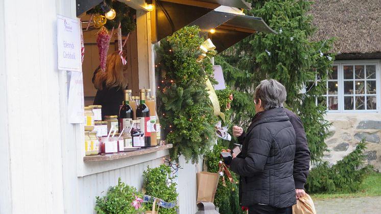 Julmarknad i Sölvesborgs slottslängor. Foto: Sölvesborgs kommun