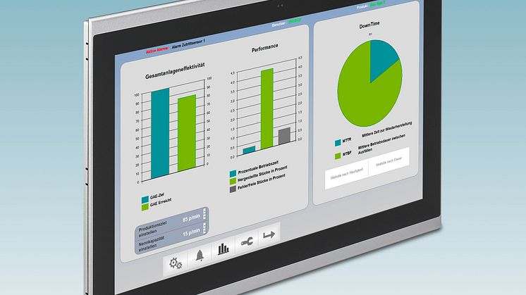 Touch panels for sophisticated visualisation solutions