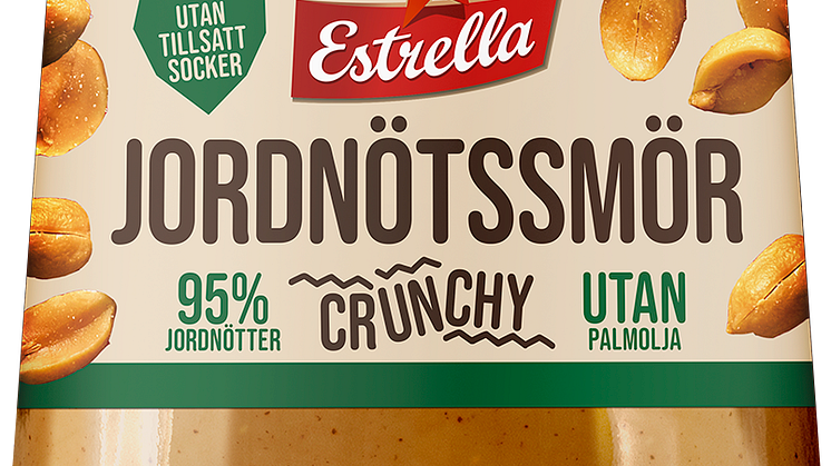 Estrella Jordnötssmör Crunchy 2021