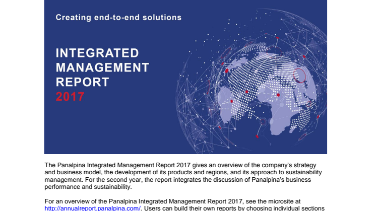 Panalpina publishes second integrated management report