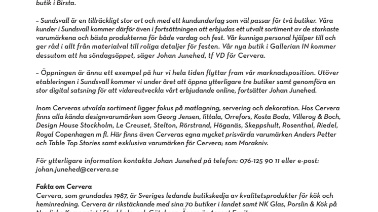 Sveriges största köks- och heminredningskedja öppnar ny butik i Sundsvall