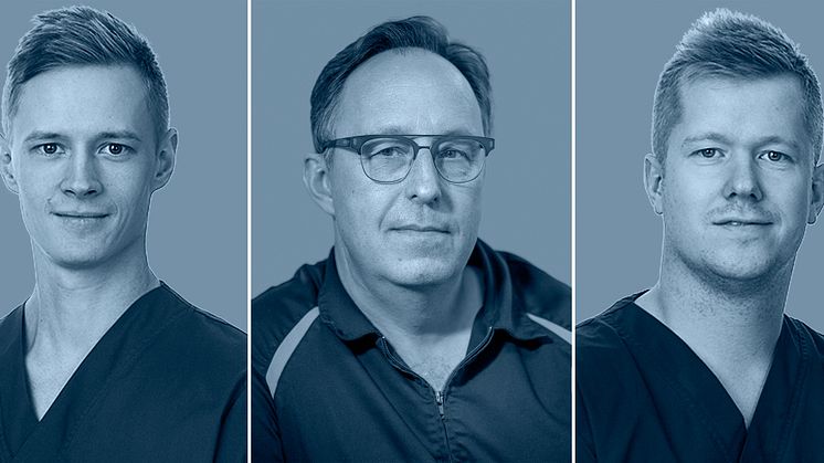 Oskar Lindmark, Staffan Söderström och Björn Lundbäck föreläser på Swedental.