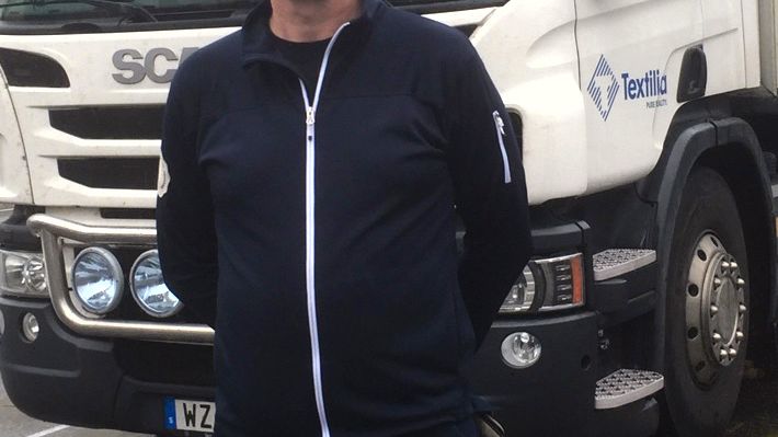 Hans Lundin, produktionsledare på Textilia i Rimbo