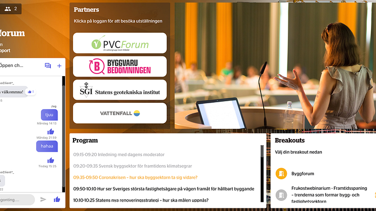 Di-gruppen och Informationsteknik skapar digitala konferenser med ny plattform