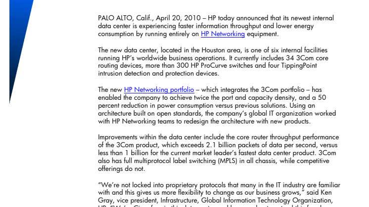 HP Unlocks Two Decades of Complex, Proprietary Technology in Networking Market
