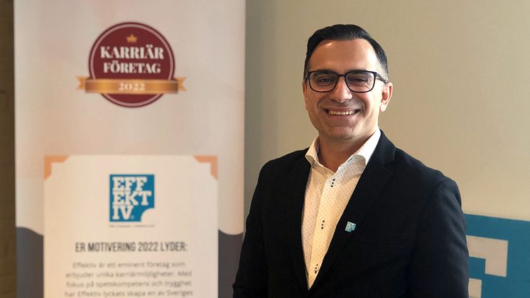 Farzad Golkar, affärsområdeschef Effektiv Matchning 