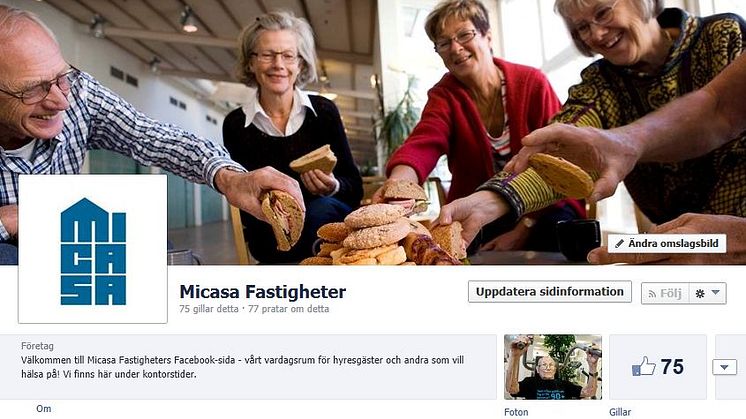 Micasa Fastigheter på Facebook