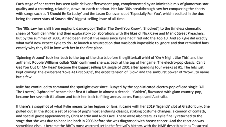 Kylie - biografi