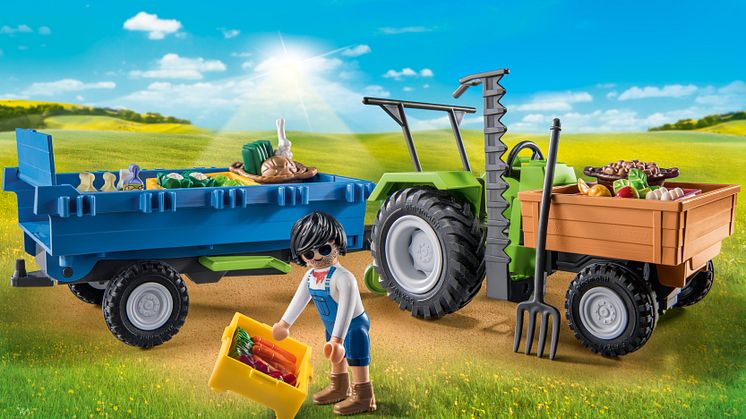 Traktor mit Hänger (71249) von PLAYMOBIL