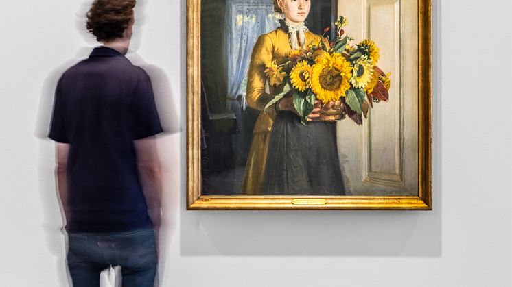 Installation view, I Follow the Sun. Artist: Michael Ancher. Photo Jean-Baptiste Béranger