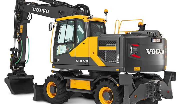Volvo EW160E - vänster sida