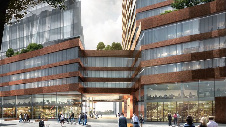 Pirhuset_Perspektiv från södra bassängvägen