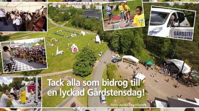 Tack alla som bidrog till en lyckad Gårdstensdag