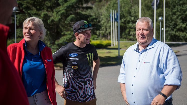 Fra pressekonferansen hvor Ford Motor Norge og forsikringsselskapet If lanserer et unikt opplæromgsprogram for unge sjåfører Ford Driving Skills for Life