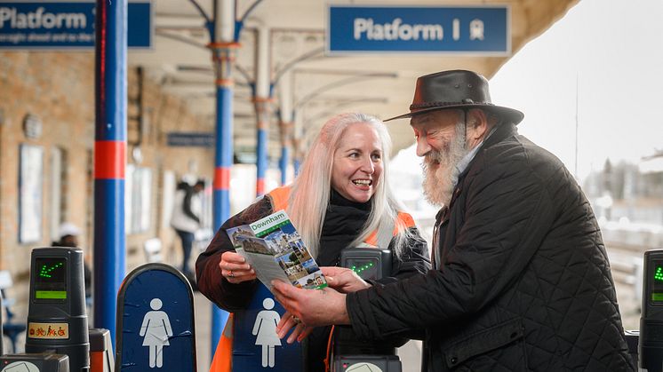 Susan Knapman helps passengers who may have an issue with their ticket and is on hand to help with customer enquiries 