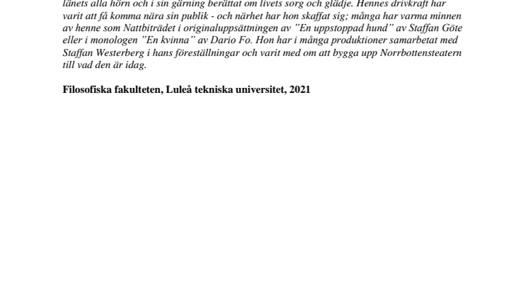 Filosofie hedersdoktor vid Luleå tekniska universitet, Sara Arnia 2021.pdf