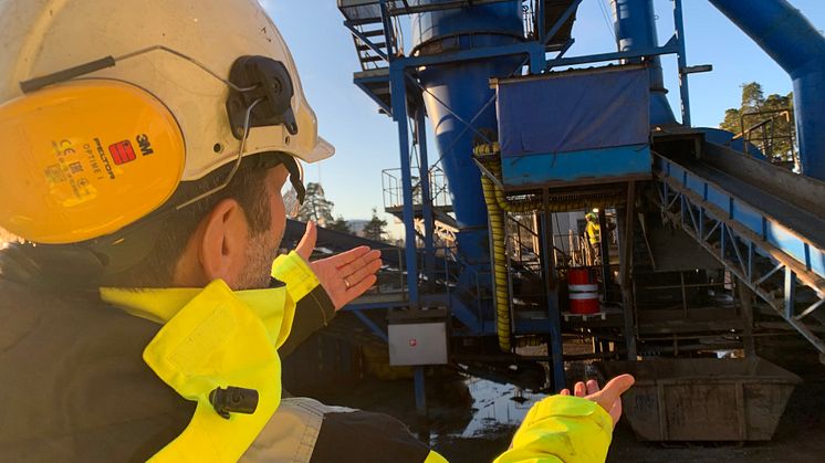 Pär Johnsson, Platschef Kuusakoski berättar om invsteringar och förbättringar på plats i Gävle hamn