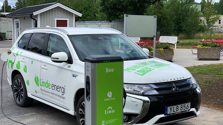 Laddstolpe i Fellingsbro